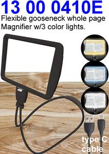 แว่นขยายแบบยืดหยุ่นได้ทั้งหน้าจอ พร้อมเลนส์เปลี่ยนได้ 2X/4X ไดออปเตอร์ 5D/10D โหมดแสง 3 สี - Product Image 3