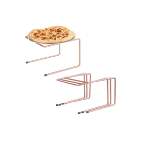 Support à pizza rond en métal ustensiles de cuisson gâteau cuisson pizza plateau ensemble assiette creuse moules à pizza en fonte restaurants utiliser - Product Image 3