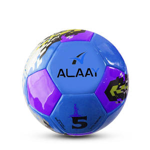 Ballon de football d'entraînement officiel personnalisé, football de rue, cuir PU souple, idéal pour l'entraînement sportif - Product Image 5