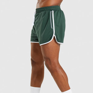 Shorts de sport d'été pour hommes, en mélange polyester/coton, respirants, séchage rapide, taille mi-haute avec cordon de serrage - Product Image 2