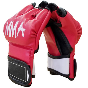 Gants de MMA professionnels de nouvelle conception, cuir de vache véritable durable, poignées de main, extérieur antidérapant, respirant, léger, arts martiaux - Product Image 6