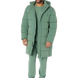 เสื้อโค้ทผู้ชายกันลมมีฮู้ดถอดออกได้กันลมมีฟองหนาอบอุ่นออกแบบได้ตามต้องการ - Product Image 1