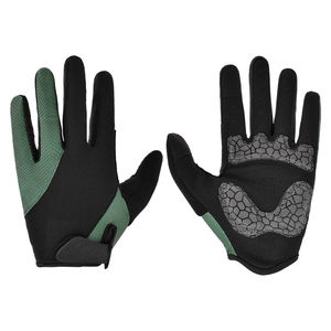 Gants de vélo en cuir à doigts entiers pour hommes, compatible avec écran tactile, équipement de motocycliste pour VTT, personnalisable en gros - Product Image 3