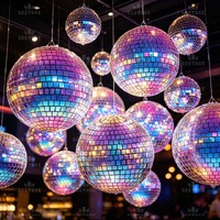 Balle Disco Inflatable Brillante Reflet Dazzle pour Publicité Scénique et Fête à Vendre