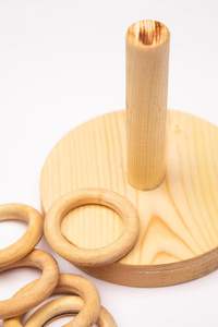 Discos de Agarre Montessori Modernos de 3 Metales con Eje Vertical, Juguete Sensorial Grabado e Impreso y Regalo Artesanal para Bebés e Infantes - Product Image 3