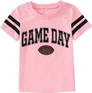 Camiseta de Fútbol Americano para el Día del Partido, Marca Bandera Americana, Bordada, Azul, 100% Algodón, Manga Corta, Ropa Deportiva para Niños - Product Image 2