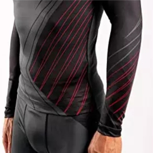 Chemises de gymnastique à compression à manches longues personnalisées BJJ Rash guard MMA sublimé Rash Guard pour hommes - Product Image 6
