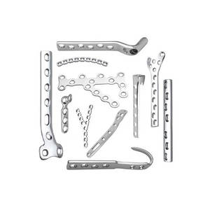 Micro plaque droite maxillofaciale 1.0 avec implant traumatique à 16 trous pour chirurgie esthétique - Product Image 1