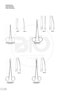 Mổ xẻ cắt kéo Deaver hoạt động cắt kéo sắc nét/cùn cong) Kích thước <span class=keywords><strong>14.5cm</strong></span> 5.75 "cơ sở của dụng cụ phẫu thuật - Product Image 3