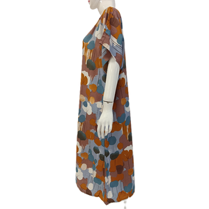 Robe de nuit colorée mignonne Style simple Motif complet Taille élastique Très confortable - Product Image 4