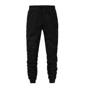Ensemble de survêtement uni noir de haute qualité pour hommes dernier design d'hiver avec logo respirant à manches longues et grande taille en vente - Product Image 4