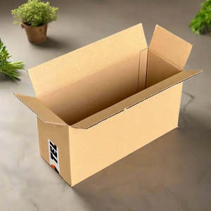 Caja de Cartón Marrón Económica y Funcional con Solapas de 40x15x20 cm para Envíos y Almacenamiento Sin Asas Hecha con Cartón Resistente - Product Image 3