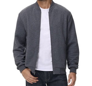 แจ็คเก็ตวาร์ซิตี้ผู้ชายแบบขายส่ง สกรีนโลโก้ได้ตามต้องการ ผ้าฟลีซหนานุ่ม ไซส์ใหญ่พิเศษ สำหรับผู้ชายและผู้หญิง แบบซิป - Product Image 4