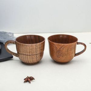 Tasse à thé en bois naturel ANTIMICROBIEN en bois pour vin café eau boissons chaudes et froides tasse à boire, tasse à thé en bois de style japonais - Product Image 2