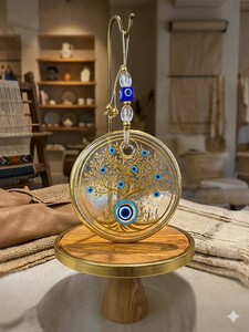 DNB1003 Adorno Colgante de Cristal Nazar Boncuk de 13 cm Hecho a Mano con Ojo Turco para Decoración del Hogar, Jardín y Regalos - Product Image 5