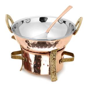 Premium Buffet Chafing Dish Stainless Steel Food Warmer Casserole rectangle shape stainless steel copper finished - Product Image 1