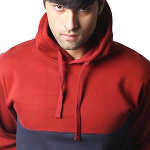 Sudadera con Capucha de Diseño Único y Alta Calidad para Hombre, Bloques de Color, Felpa Gruesa de Algodón/Poliéster, Ecológica, Corte Holgado, Bolsillo Tipo Canguro - Product Image 4