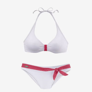 Conjunto de Bikini de Moda para Mujer, Traje de Baño de 2 Piezas, Ropa de Playa, Verano, Piscina, Vacaciones, Secado Rápido, Bikini Bralette Blanco Más Vendido - Product Image 1