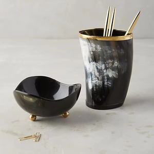 BOISSON Personnalisé Fabriqué À La Main Sculpté Naturel Corne Verre En Gros pour Vin Bière Eau Maison Restaurant Hôtel Inspiré Inde - Product Image 1