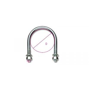 Pernos en U galvanizados de tipo ligero, para tuberías, paquete múltiple, de dos tipos - Product Image 2