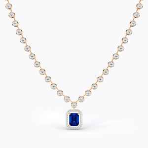 Bague en saphir Winston Cluster de 1,5 carat et diamant de laboratoire de qualité supérieure pour femmes, émeraude et taille ronde, fournisseur en gros - Product Image 5