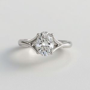 แหวนเพชรรูปวงรีสำหรับผู้หญิงทันสมัย2025 9k ประดับโรเดียมชุบโรเดียมสำหรับงานแต่งงานและงานปาร์ตี้ - Product Image 6