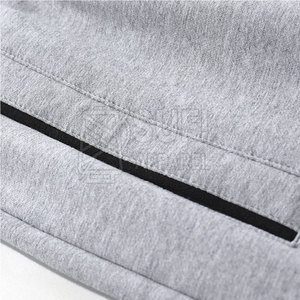 Shorts de bain mi-taille pour homme - 100 % coton, style décontracté uni avec poches, cordon de serrage, respirant et séchage rapide - Product Image 4