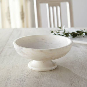 Ensemble de bols en marbre naturel fabriqués à la main, pierre blanche grise polie, bols décoratifs de service pour la cuisine, la maison, le meilleur mariage - Product Image 4