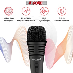ไมโครโฟนไดนามิก 5Core XLR สำหรับคาราโอเกะ ร้องเพลงในสตูดิโอ ไมค์แบบมือถือ - Product Image 3