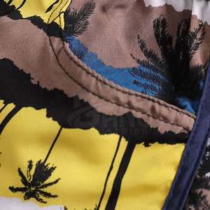 Pantalones cortos de playa para hombre, precio al por mayor, logotipo personalizado, estilo callejero, patrón sólido, cintura media, el mejor material - Product Image 4