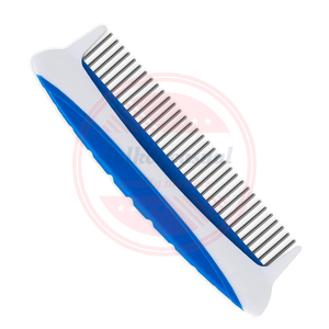 Peines de aseo para mascotas, peines de acero inoxidable de alta calidad, con diseño personalizado OEM, 100% - Product Image 5