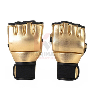 Gants de MMA personnalisés de haute qualité, 8 oz, demi-doigts, en cuir PU, pour l'entraînement, la combat et le sparring, vente en gros, personnalisables - Product Image 2