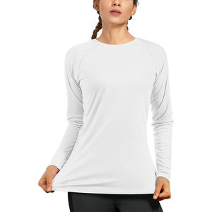Workout Tops with Pockets Hiking <b>Swim</b> <b>Shirt</b> Rash Guard for Women UPF 50+ SPF UV Protection Long Sleeve - Product Image 1