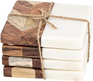 Latest Design Wood Marble <b>Table</b> <b>Coaster</b> for Wedding Birthday Parties Banquets Decoration Beaded <b>Table</b> <b>Coaster</b> - Product Image 1