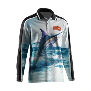 Camiseta Deportiva de Poliéster para Hombre con Protección Solar UPF 50, Secado Rápido y Estampado por Sublimación, Personalizable para Invierno OEM/ODM - Product Image 5
