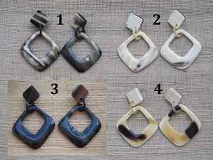 Boucles d'oreilles en corne de buffle de la meilleure qualité pour femmes, à prix de gros, en provenance d'Inde par glowin fashion - Product Image 4