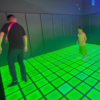 Sistema de Juego Interactivo de Proyección para Niños, Tipo Hopscotch, para Interiores, Venta al Por Mayor del Fabricante, para Áreas de Juego en Centros Comerciales, Juego de Piso LED, OEM