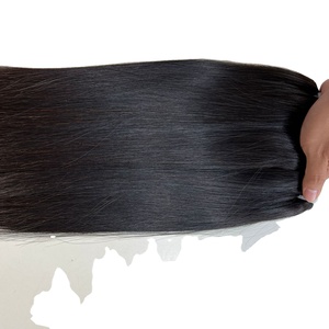Extensiones de cabello humano estilo nigeriano, pelo sedoso y muy liso, Color Natural 1B, 32 pulgadas - Product Image 5