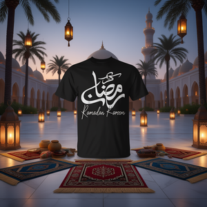 Elegante Calligrafia Araba Islamica per T-Shirt Ramadan Kareem - Product Image 3
