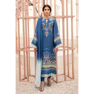 Robe en mousseline de soie Sapphire Sky pour le printemps et l'été - Product Image 1