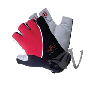 Guantes de Ciclismo de Medio Dedo de Cuero, Transpirables y Ecológicos para Deportes al Aire Libre - Product Image 1
