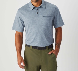 Polo pour homme de haute qualité en gros, 100% coton, uni, manches courtes, coupe ajustée, polo de sport pour garçon, blanc - Product Image 2