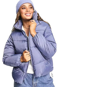 Chaquetas y Abrigos de Invierno para Mujer, Chaqueta Corta Acolchada, Chaqueta Bomber de Plumón, Abrigos de Moda para Mujer, Servicio OEM - Product Image 3