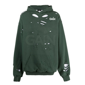 Sweat à capuche de qualité supérieure pour hommes à prix raisonnable Top Product Men Distressed Hoodies Fabrication pakistanaise - Product Image 1