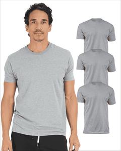 Camiseta de LICRA y algodón ajustada de calidad superior OEM para hombre, camiseta atlética de secado rápido, camisetas deportivas en blanco para entrenamiento de ajuste muscular para hombre - Product Image 1