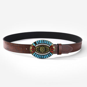 オールドタウンロード カウボーイベルト ヴィンテージスタッズレザー エステティックベルト TikTokトレンドベルト メンズ＆レディース向け - Product Image 6