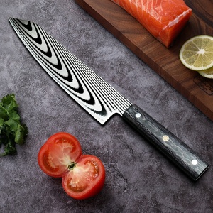 Cuchillos de cocina profesionales personalizados al por mayor, juego de cuchillos de Chef japonés, mango de madera, cocina, acero inoxidable, cuchillo de Chef de 8 pulgadas - Product Image 4