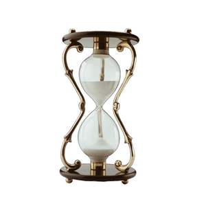 Unique Metal <b>Hourglass</b> Timer One Of Kind Desk Table Decor Artistic Sand Holder Accent Art Style Elegant Piece - Product Image 5