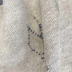 พรมวินเทจตุรกีขนาด 1.9x4.6 ฟุต พรมขนาดเล็ก พรมขนสัตว์เปอร์เซียสีขาวดำ - Product Image 5