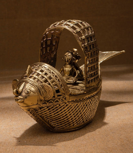 Assortiment de sculptures d'animaux en laiton. Oeuvre artisanale en métal. Disponible aux prix de gros. - Product Image 5